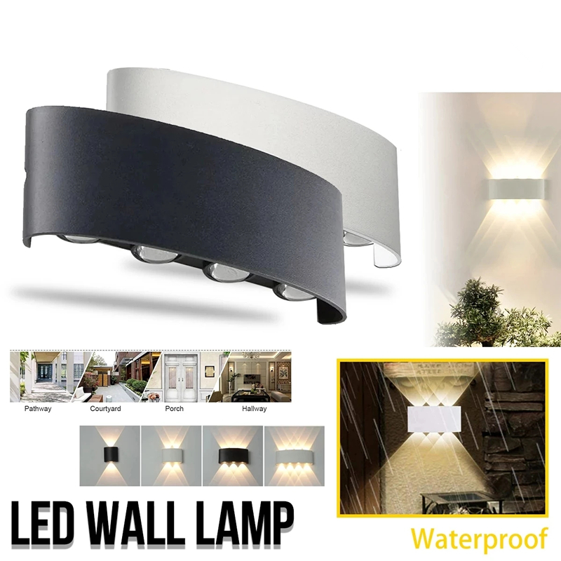 Outdoor Lighting Lux - Modern Led Wall Lamp Outdoor Stair