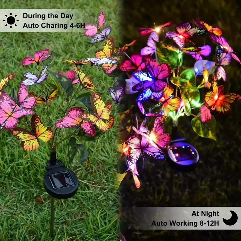 Solar LED Butterfly Garden Lig - Outdoor Lighting For Gazebo review and price