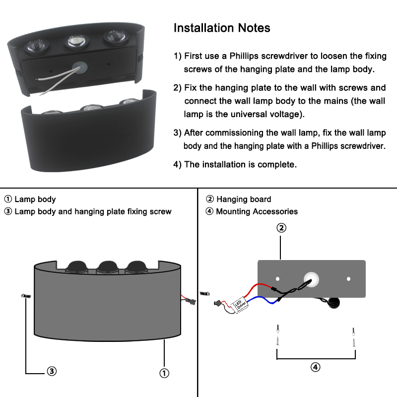 2W 4W 6W 8W 10W 12W LED Wall L - Outdoor Lighting Lux review and price