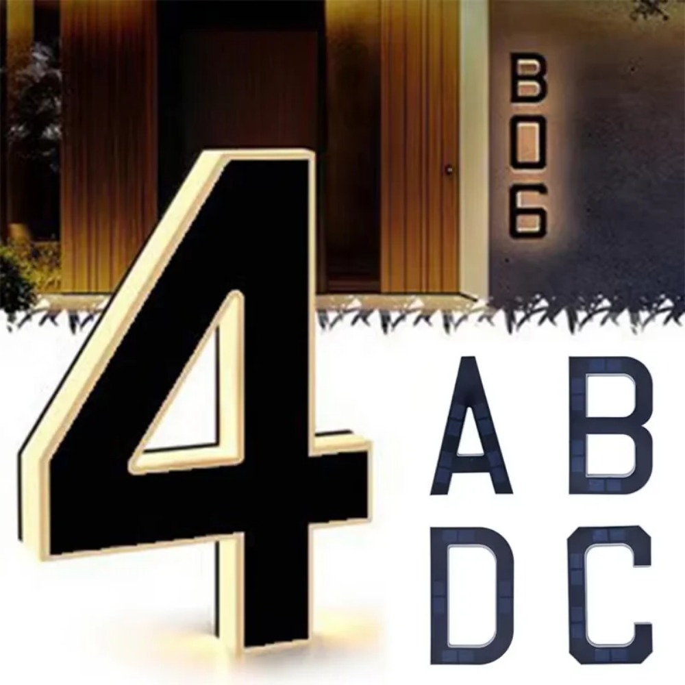 New Solar Address Sign LED Hou - Outdoor Lighting Lux review and price