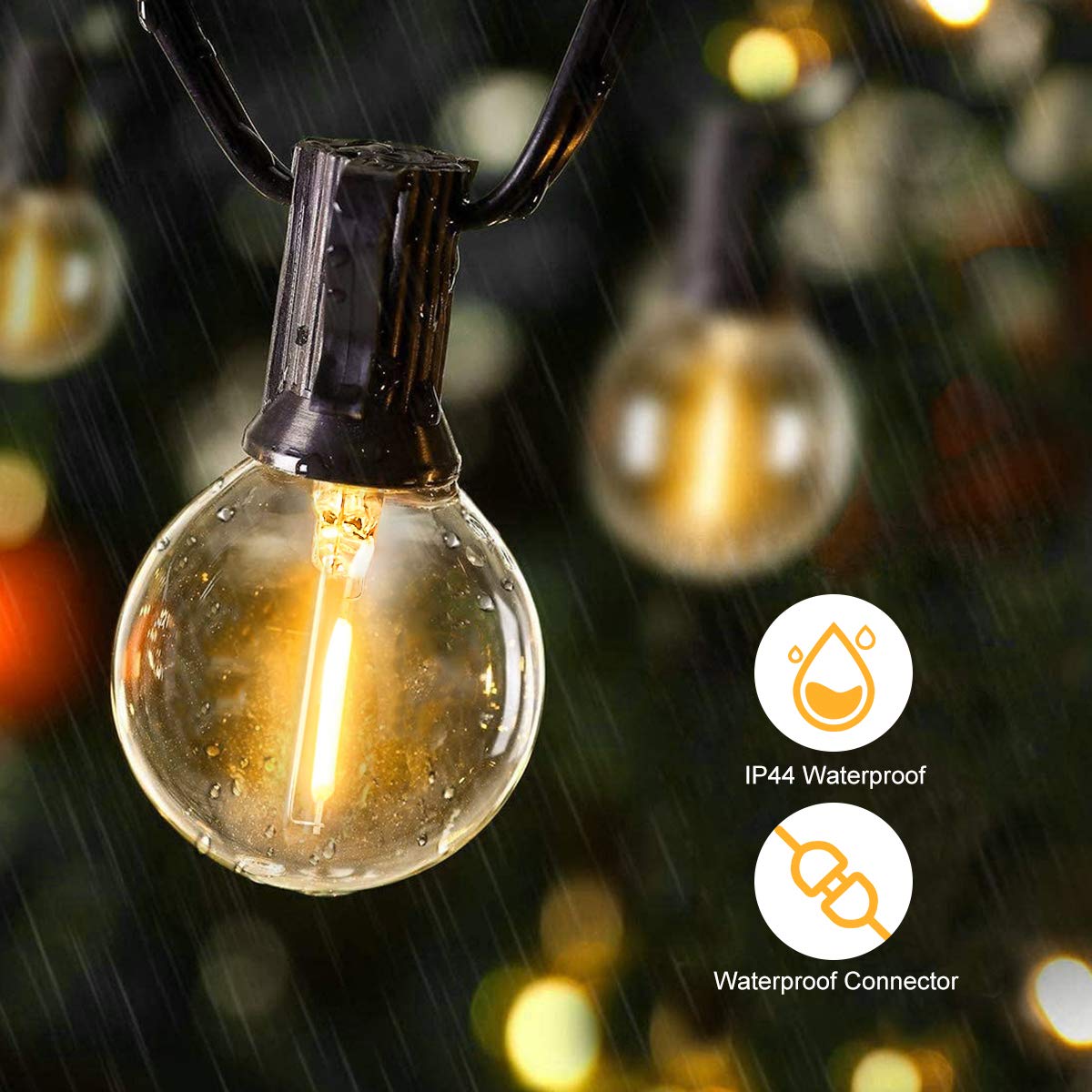 25FT 50FT G40 Fairy String Lig - Outdoor Lighting For Gazebo review and price