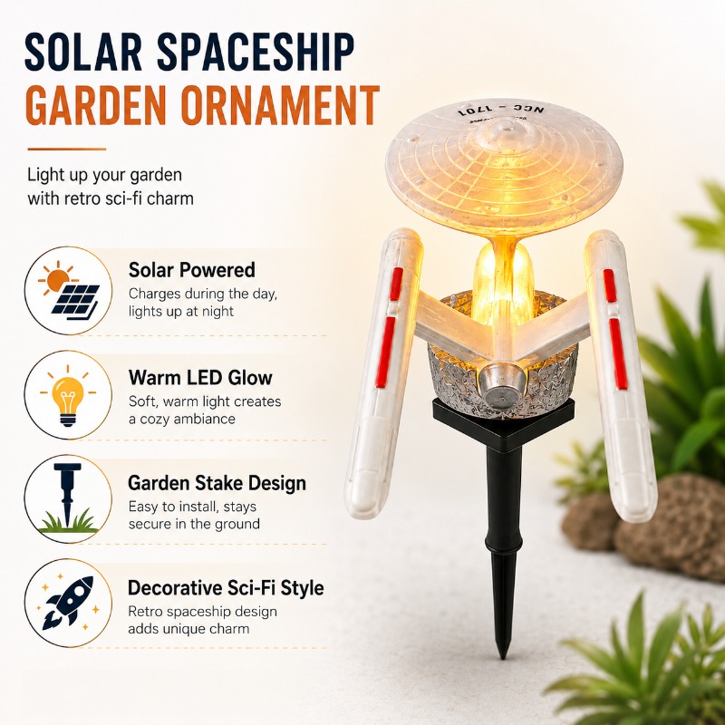 Star Trek USS Enterprise Solar - Outdoor Lighting For Gazebo review and price