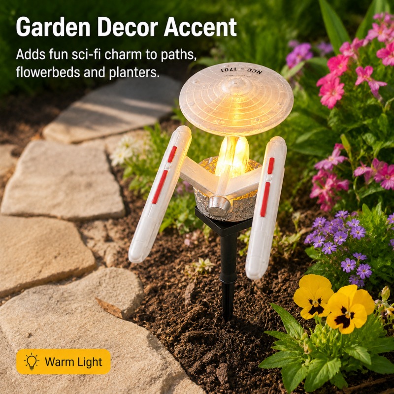 Star Trek USS Enterprise Solar - Outdoor Lighting For Gazebo review and price