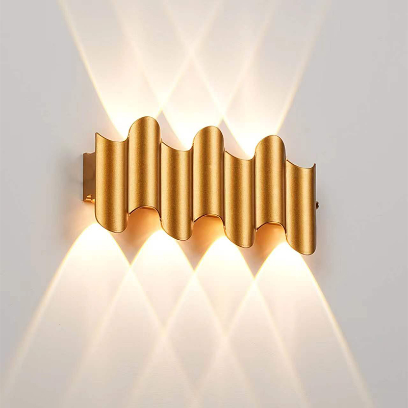 Aluminum Golden Body LED Wall  - Outdoor Lighting Lux review and price