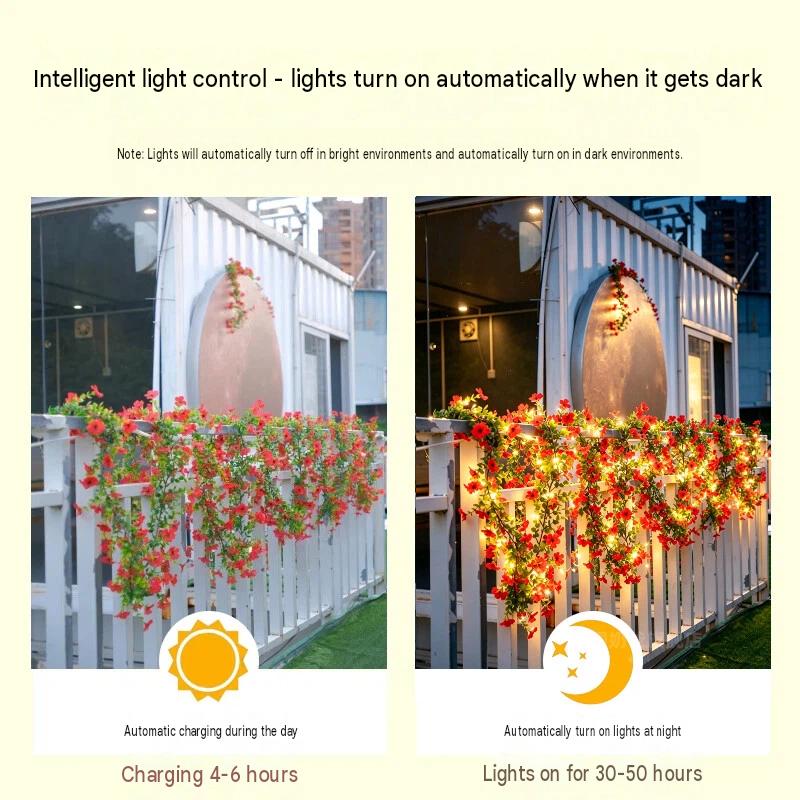 Solar Rose Vine String Lights  - Outdoor Lighting For Christmas review and price