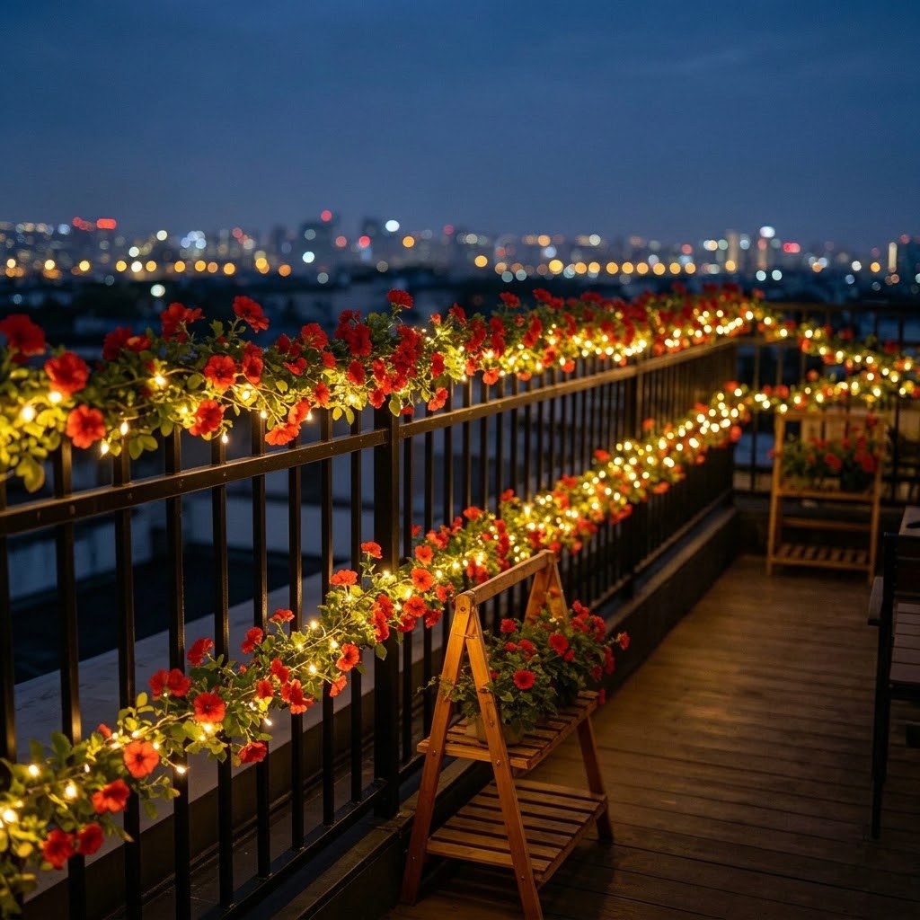 Solar Rose Vine String Lights  - Outdoor Lighting For Christmas review and price