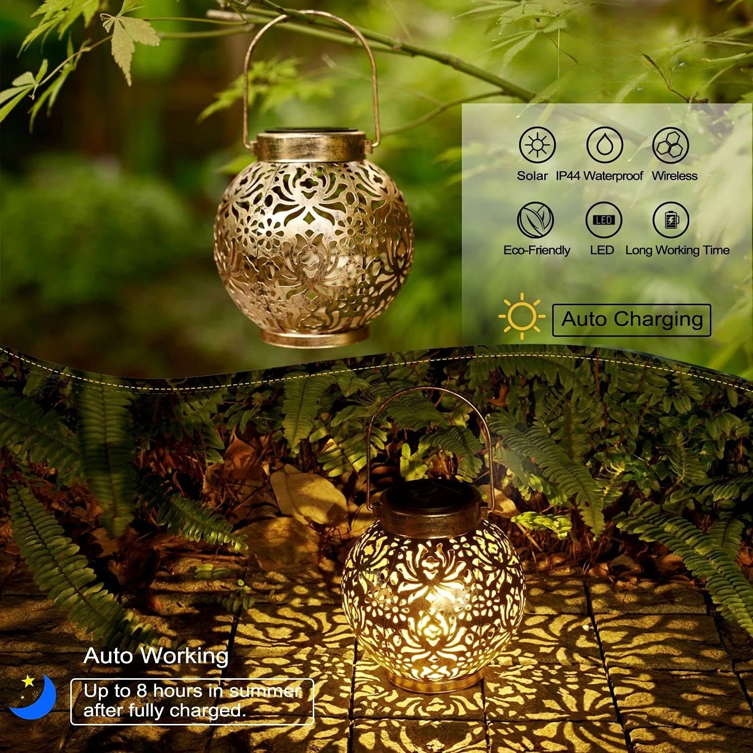 1-6PCS Moroccan Solar Lanterns - Outdoor Lighting For Gazebo review and price