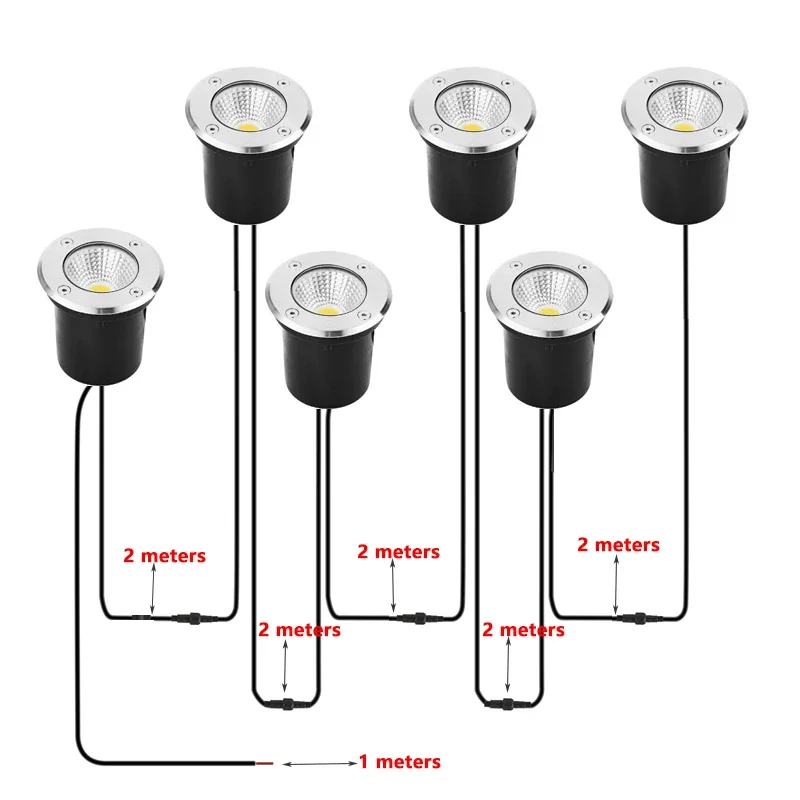 2-Meter IP67 Waterproof LED Un - Outdoor Lighting Underground Wiring review and price