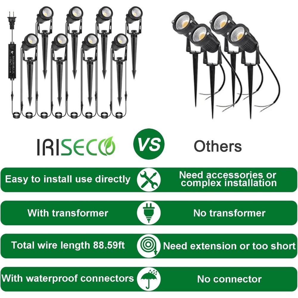 8-Pack Outdoor Spot Lights wit - Outdoor Lighting Transformer review and price