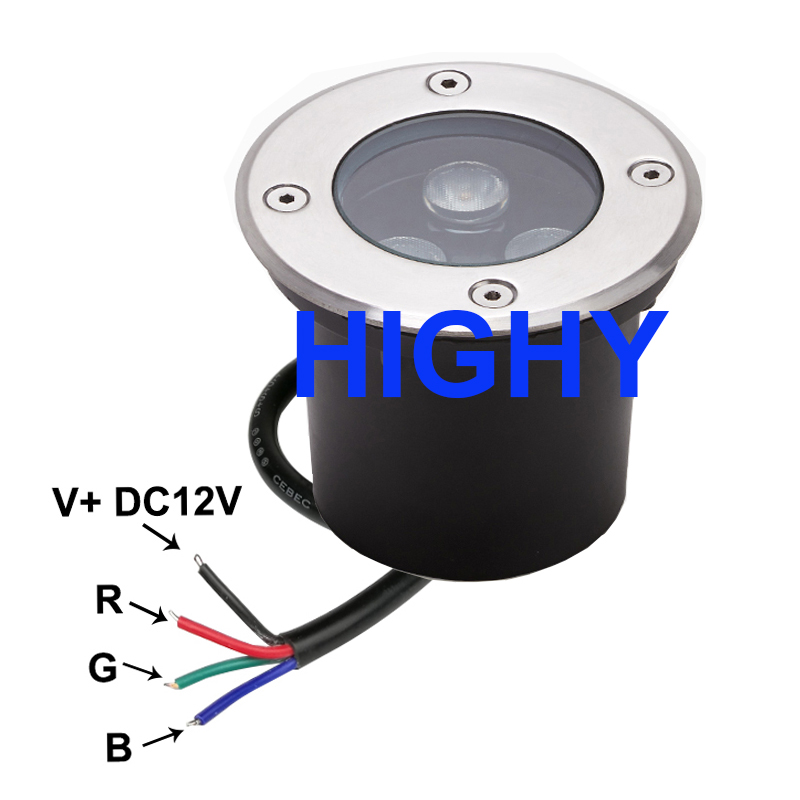 4-wire RGB LED Underground Lig - Outdoor Lighting Underground Wiring review and price