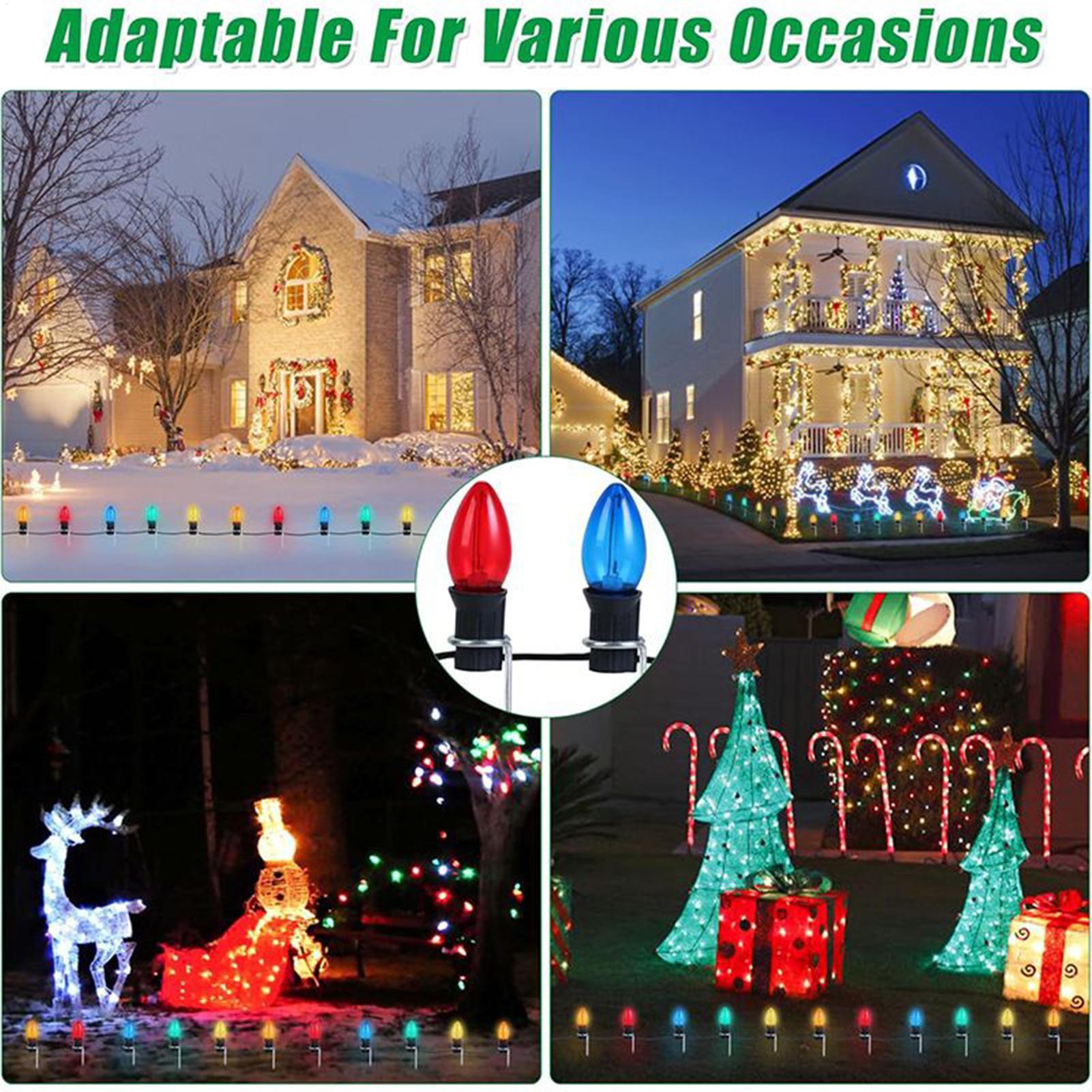 Christmas Light Stakes For Yar - Outdoor Lighting For Christmas review and price