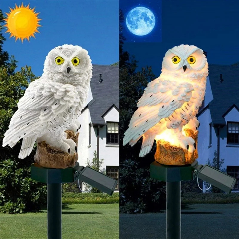 Solar Owl Statue Garden Light  - Outdoor Lighting For Gazebo review and price
