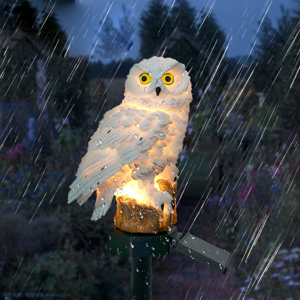 Solar Owl Statue Garden Light  - Outdoor Lighting For Gazebo review and price