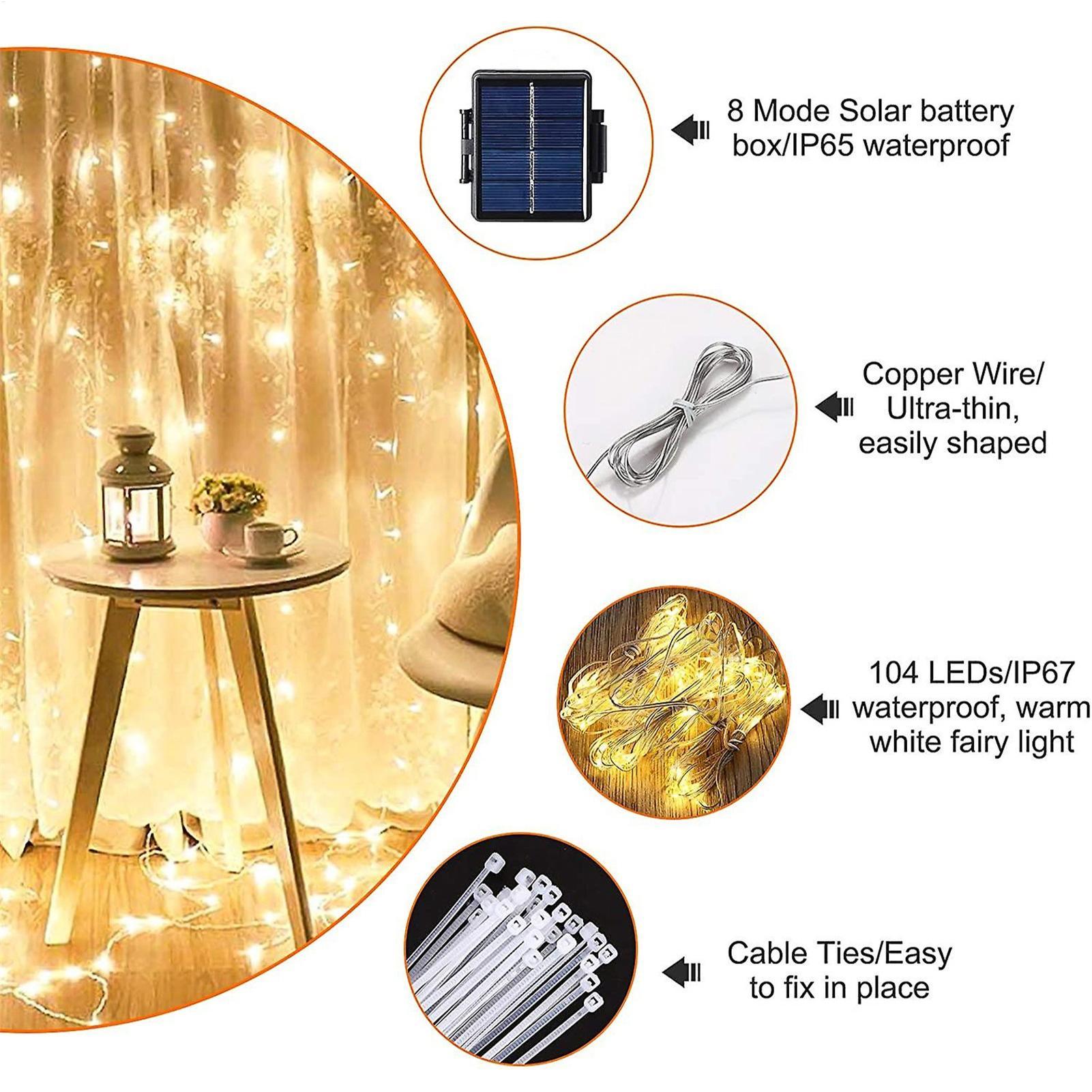 Solar Umbrella String Light 10 - Outdoor Lighting For Gazebo review and price