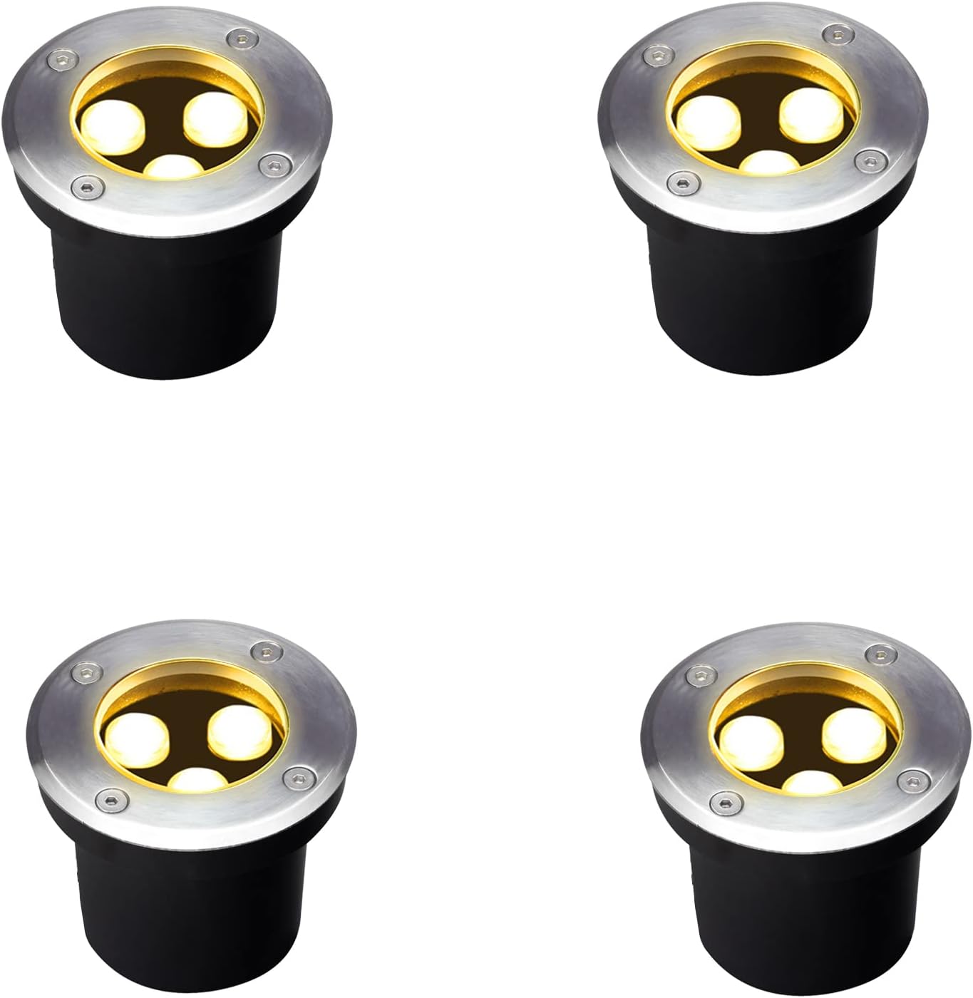 4 Pack Outdoor In Ground Light - Outdoor Lighting Underground Wiring review and price