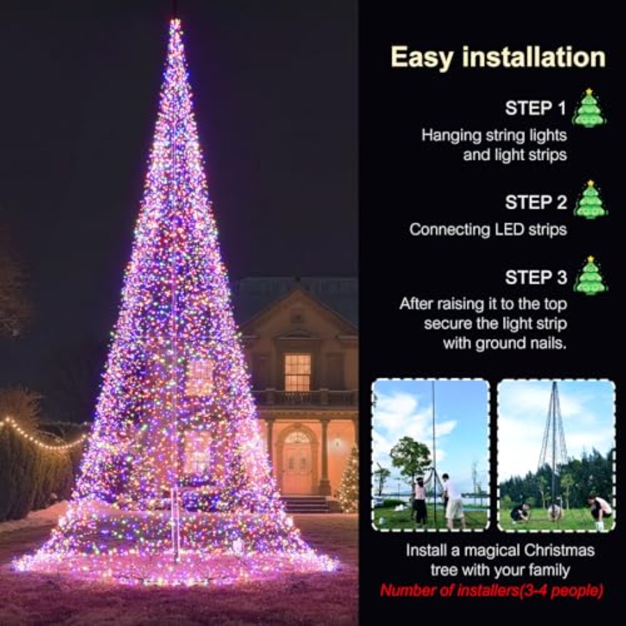 Outdoor Flagpole LED Christmas - Outdoor Lighting For Christmas review and price