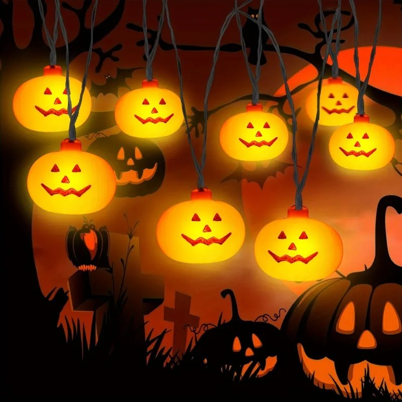 Pumpkin Halloween String Light - Outdoor Lighting Lanterns review and price