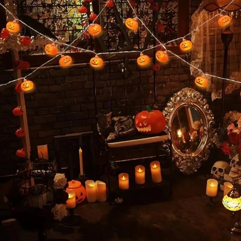 Pumpkin Halloween String Light - Outdoor Lighting Lanterns review and price
