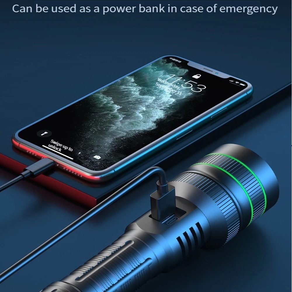 Powerful LED Flashlight Zoomab - Outdoor Lighting Types review and price
