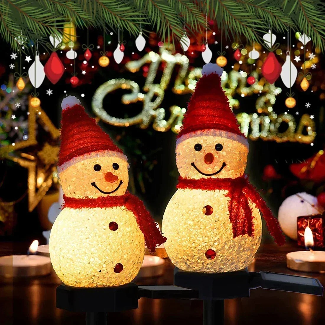 Christmas Snowman Solar Garden - Outdoor Lighting For Christmas review and price