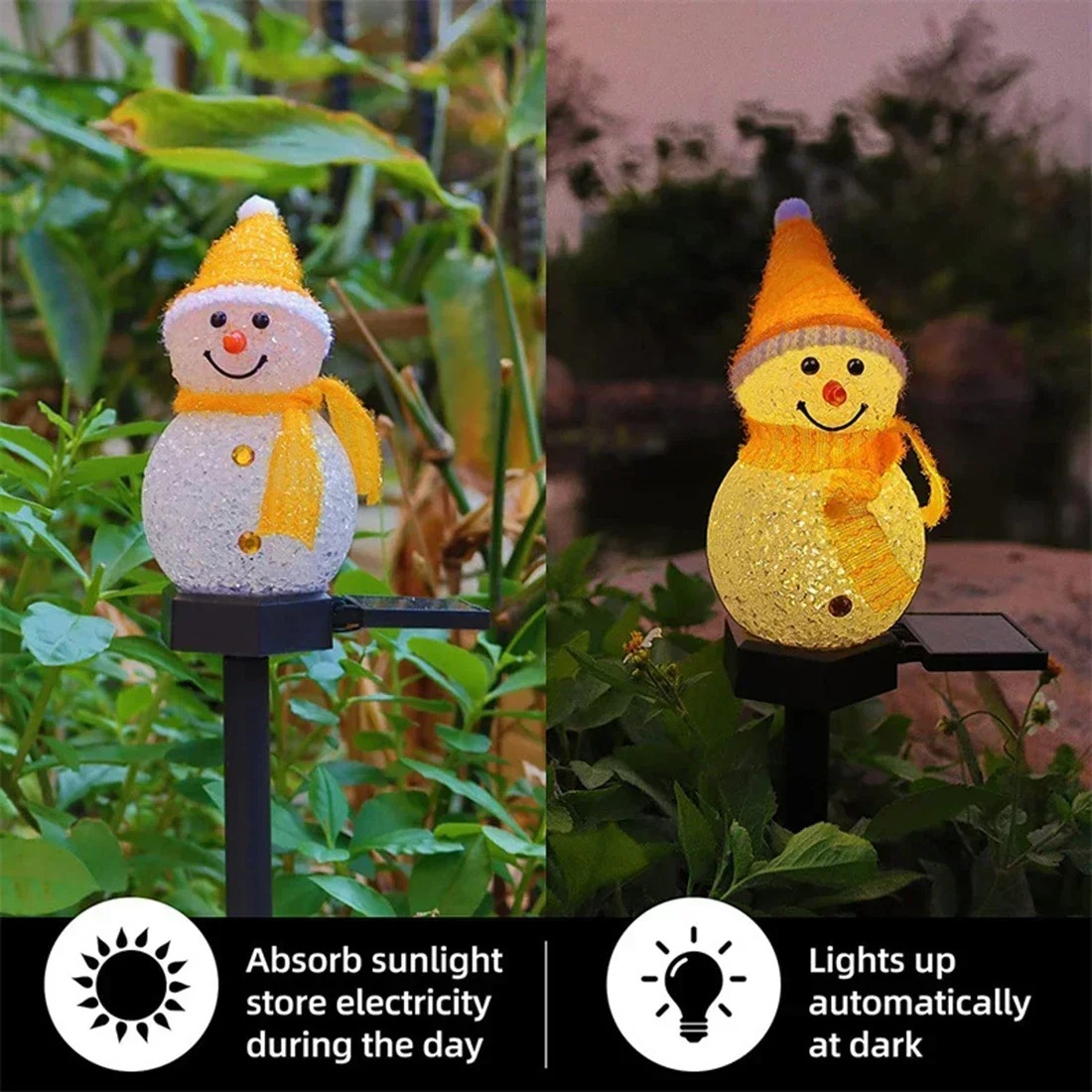Christmas Snowman Solar Garden - Outdoor Lighting For Christmas review and price